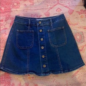 Altar’d State Jean Miniskirt